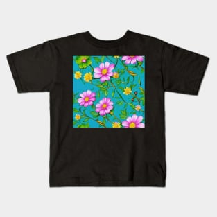 Floral pattern background Kids T-Shirt